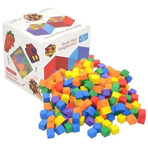 SunaOmni 150pcs/Set Foam Building Blocks Safe & Fun Kids Eva Bunte Stapelweichblöcke Bauwürfel für Zuhause, Schule, Kindergarten SunaOmni 150pcs/Set Foam Building Blocks Safe & Fun Kids Eva Bunte Stapelweichblöcke Bauwürfel für Zuhause, Schule, Kindergarten von SunaOmni