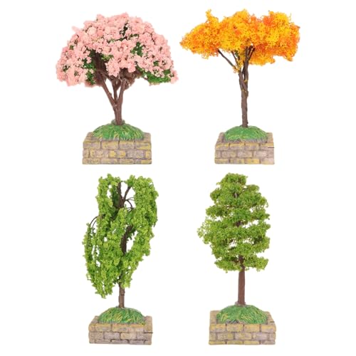 SunaOmni 4 Stück Miniaturbäume, Mini-Modellbäume aus Kunststoff mit Sockel, Miniaturpflanzen für Moos, Bonsai, Mikrolandschaft, Feenhaus-Zubehör, Minibäume zum Basteln, Minibäume, zum Basteln SunaOmni 4 Stück Miniaturbäume, Mini-Modellbäume aus Kunststoff mit Sockel, Miniaturpflanzen für Moos, Bonsai, Mikrolandschaft, Feenhaus-Zubehör, Minibäume zum Basteln, Minibäume, zum Basteln von SunaOmni