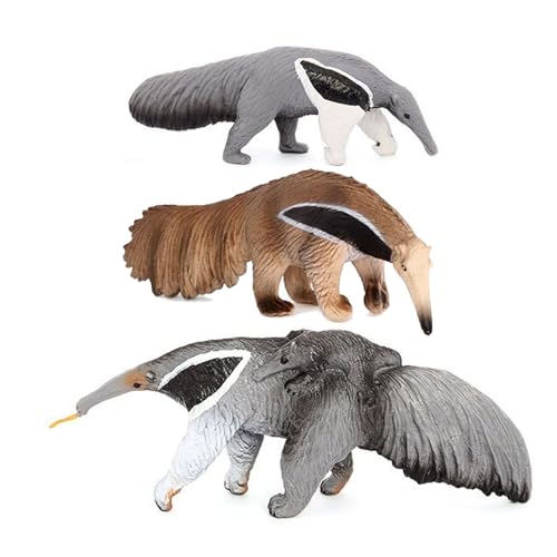 SunaOmni Ameisenbär-Figur, 3 Stück realistische Tierfiguren, Wildtier-Ameisenbär-Spielzeugfigur, Spielzeug aus Kunststoff, Wildtiermodelle, Kinderspiel-Tierfiguren für Kinder, Plüsch SunaOmni Ameisenbär-Figur, 3 Stück realistische Tierfiguren, Wildtier-Ameisenbär-Spielzeugfigur, Spielzeug aus Kunststoff, Wildtiermodelle, Kinderspiel-Tierfiguren für Kinder, Plüsch von SunaOmni