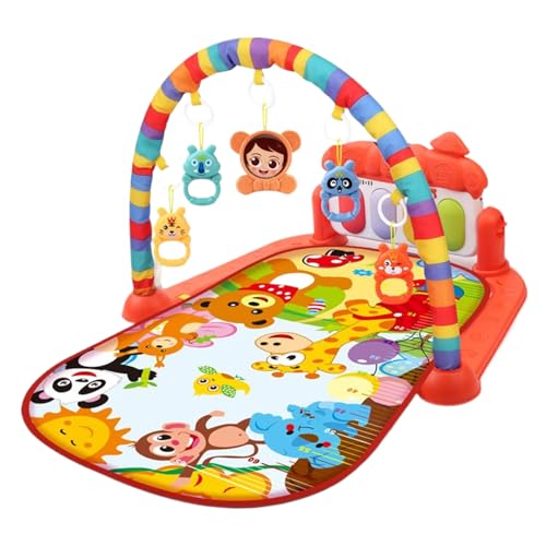 SunaOmni Baby-Aktivitätscenter mit Musik und Licht, sichere und abnehmbare, lustige Baby-Spielmatte mit Anhänger für Neugeborene Kleinkinder, Keine Batterie, Spielturnhalle, Turnmatte, von SunaOmni