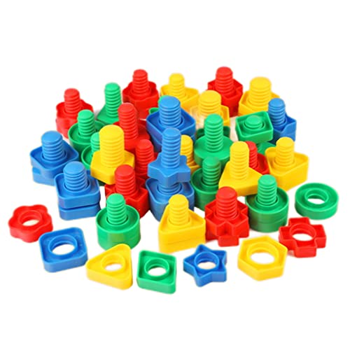 SunaOmni Baby-Muttern-Bolzen-Spielzeug-Set, Schraubenmutter, Farbsortierspielzeug, Bauspielzeug für Vorschulkinder, Lernen von Baby-Muttern, Bolzen-Set, Schraubenmutter-Spielzeug SunaOmni Baby-Muttern-Bolzen-Spielzeug-Set, Schraubenmutter, Farbsortierspielzeug, Bauspielzeug für Vorschulkinder, Lernen von Baby-Muttern, Bolzen-Set, Schraubenmutter-Spielzeug von SunaOmni