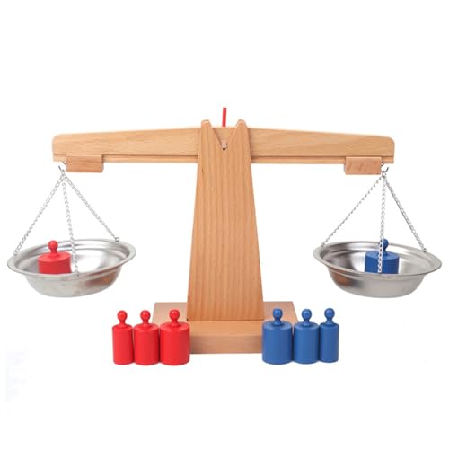 SunaOmni Balance-Waage für Kinder, natürliches Holz, pädagogisch, bunt, lehrreich, interaktives Mathe-Waage-Spielzeug für den Unterricht, Projekthilfen, Mathe- für Kinder, Kinderwaage SunaOmni Balance-Waage für Kinder, natürliches Holz, pädagogisch, bunt, lehrreich, interaktives Mathe-Waage-Spielzeug für den Unterricht, Projekthilfen, Mathe- für Kinder, Kinderwaage von SunaOmni