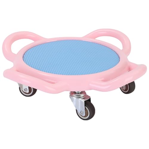 SunaOmni Bauchmuskel-Roller-Rad, 360 ° drehbares, rutschfestes, tragbares, multifunktionales Bauchmuskel-Trainingsbrett mit Matte für Heimtrainingsgeräte für Damen von SunaOmni
