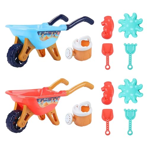 SunaOmni Beach Toy Set, 6PCS Sandbox -Spielzeuge umfassen Karren von SunaOmni