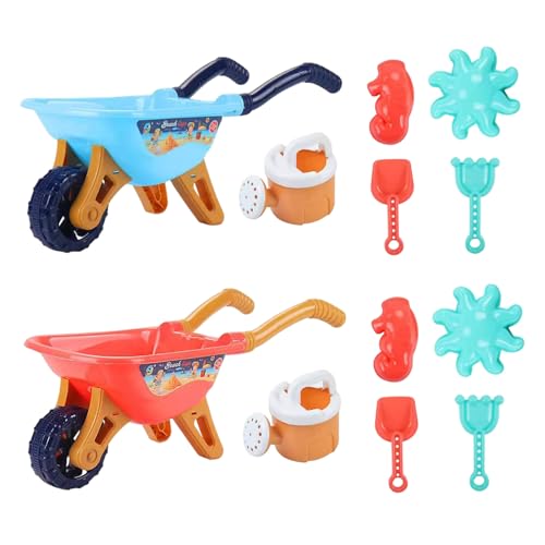 SunaOmni Beach Toy Set, 6PCS Sandbox-Spielzeuge umfassen Karren von SunaOmni