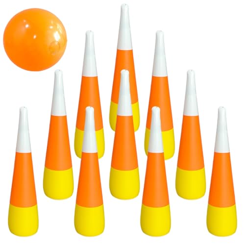 SunaOmni Bowling-Set für Kinder, sicheres und unterhaltsames aufblasbares Bowlingspiel für die ganze Familie, tragbare Thanksgiving-Spiele aus Kunststoff, Karnevalsaktivität für den für Kinder und SunaOmni Bowling-Set für Kinder, sicheres und unterhaltsames aufblasbares Bowlingspiel für die ganze Familie, tragbare Thanksgiving-Spiele aus Kunststoff, Karnevalsaktivität für den für Kinder und von SunaOmni