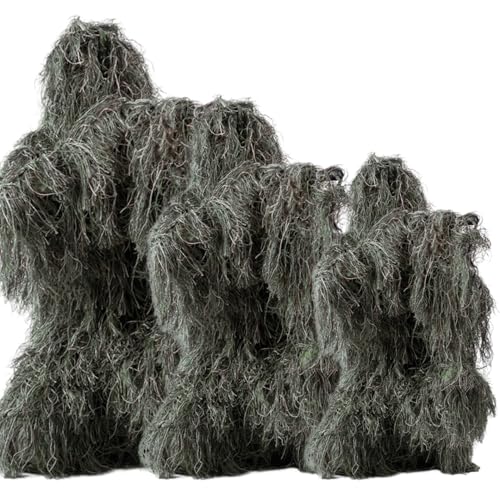 SunaOmni Ghillie-Anzug, 5-teiliges/Set leichtes Gorilla-Kostüm, bequemer Gilly-Anzug, 3D-Tarn-Jagdbekleidung, Tarn-Jagdkleidung, klassischer Ghillie- für Kinder, Erwachsene und Jugendliche, S SunaOmni Ghillie-Anzug, 5-teiliges/Set leichtes Gorilla-Kostüm, bequemer Gilly-Anzug, 3D-Tarn-Jagdbekleidung, Tarn-Jagdkleidung, klassischer Ghillie- für Kinder, Erwachsene und Jugendliche, S von SunaOmni