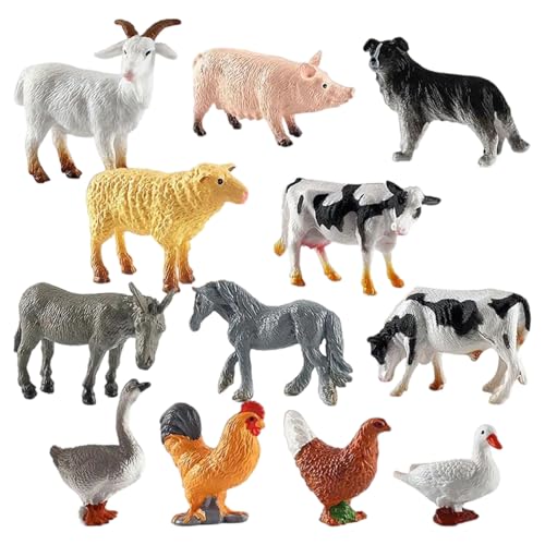 SunaOmni Kleine Tierfiguren, 12 Stück Bauernhoftiere Spielzeug, Bauernhof Tierfiguren Spielzeug, Mini-Tiere aus Kunststoff, Bauernhoftierfiguren Bauernhoftiere Tierfarm SunaOmni Kleine Tierfiguren, 12 Stück Bauernhoftiere Spielzeug, Bauernhof Tierfiguren Spielzeug, Mini-Tiere aus Kunststoff, Bauernhoftierfiguren Bauernhoftiere Tierfarm von SunaOmni