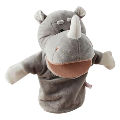 SunaOmni Plüsch-Handpuppen, niedliches Cartoon-Tier, pädagogisches Eltern-Kind-Spielzeug für Kinder und Kleinkinder, graue Plüsch-Handpuppe SunaOmni Plüsch-Handpuppen, niedliches Cartoon-Tier, pädagogisches Eltern-Kind-Spielzeug für Kinder und Kleinkinder, graue Plüsch-Handpuppe von SunaOmni