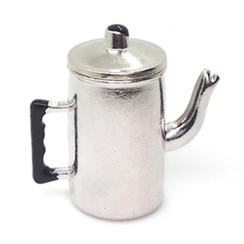 SunaOmni Puppenhaus-Wasserkocher mit Griff und zu öffnendem Deckel, Puppenhaus-Zubehör im Maßstab 1:12, Miniaturen aus Legierung, 2, 7 x 2, 6 cm große -Kaffeekanne, Geschenke für Puppen SunaOmni Puppenhaus-Wasserkocher mit Griff und zu öffnendem Deckel, Puppenhaus-Zubehör im Maßstab 1:12, Miniaturen aus Legierung, 2, 7 x 2, 6 cm große -Kaffeekanne, Geschenke für Puppen von SunaOmni