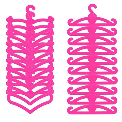 SunaOmni Puppenkleiderbügel, Kunststoff, Mini-Puppenkleiderbügel, Mädchenkleidung, Spielzeugzubehör, 20 Stück, Kunststoff-Kleiderbügel für Puppen, Mini-, Puppenkleidungszubehör SunaOmni Puppenkleiderbügel, Kunststoff, Mini-Puppenkleiderbügel, Mädchenkleidung, Spielzeugzubehör, 20 Stück, Kunststoff-Kleiderbügel für Puppen, Mini-, Puppenkleidungszubehör von SunaOmni