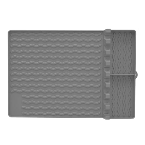 SunaOmni Silikon-Grillmatte, 16 x 11, 5 Zoll, hitzebeständige Grillmatte, rutschfeste, tragbare Seitenablage, leicht zu reinigendes Grillzubehör für Barbecue, graue Grillmatten für den Außengrill SunaOmni Silikon-Grillmatte, 16 x 11, 5 Zoll, hitzebeständige Grillmatte, rutschfeste, tragbare Seitenablage, leicht zu reinigendes Grillzubehör für Barbecue, graue Grillmatten für den Außengrill von SunaOmni