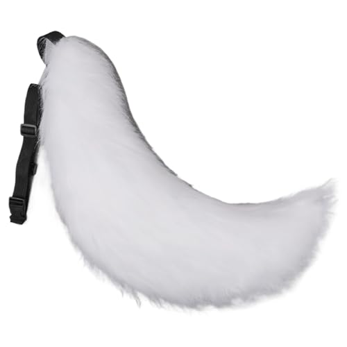 SunaOmni Therian Tail 27 Zoll Halloween Pelzschwanz mit Gürteldesign Kunstfell Wolfsschwanz für Erwachsene Kinder Cosplay Party Kostümzubehör Wolfsschwanz Fuchsschwanz Kunstfellschwanz SunaOmni Therian Tail 27 Zoll Halloween Pelzschwanz mit Gürteldesign Kunstfell Wolfsschwanz für Erwachsene Kinder Cosplay Party Kostümzubehör Wolfsschwanz Fuchsschwanz Kunstfellschwanz von SunaOmni