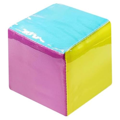 Taschenwürfel, 3, 9 Zoll große quadratische weiche Schaumstoffwürfel mit 6-seitiger transparenter Tasche, DIY-Lernwürfel, Lernspielwürfel zum Unterrichten von weichen Würfeln, Taschenwürfeln, groß von SunaOmni