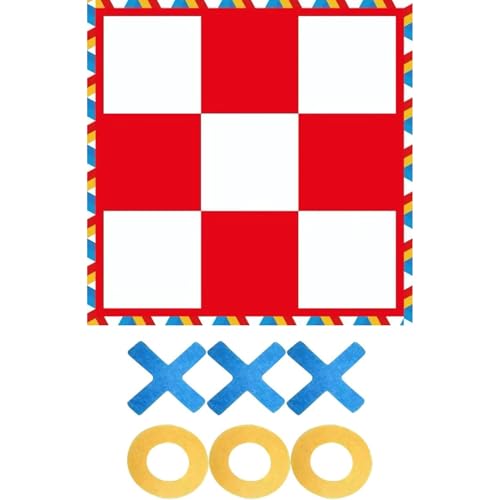 Tic Tac Toe Spiel für draußen, 47 x 47 Zoll tragbares riesiges Tic Tac Toe, lustige Spiele im Freien für Kinder, Familie, riesiges Spiel für draußen, für, Ti Tic Tac Toe Spiel für draußen, 47 x 47 Zoll tragbares riesiges Tic Tac Toe, lustige Spiele im Freien für Kinder, Familie, riesiges Spiel für draußen, für, Ti von SunaOmni