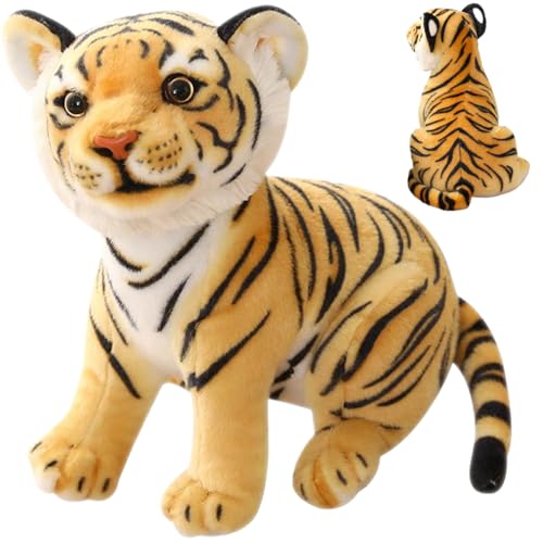 Tiger-Plüschtier, niedliche Cartoon-Simulation, ausgestopfter Tiger, 10, 6 Zoll, Plüsch, weicher und bequemer, Stofftier, Geschenk für Kinder, Jungen und Mädchen, Plüsch, ausgest Tiger-Plüschtier, niedliche Cartoon-Simulation, ausgestopfter Tiger, 10, 6 Zoll, Plüsch, weicher und bequemer, Stofftier, Geschenk für Kinder, Jungen und Mädchen, Plüsch, ausgest von SunaOmni