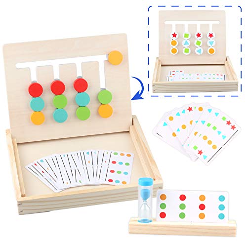 Sunarrive Montessori Spielzeug Holz Puzzle Sortierbox Lernspiele - Holzpuzzle Spiel - Sortierspiel Holzspielzeug - Logikspiele - Pädagogisches Spielzeug - Denkspiele für Kinder ab 3 4 5 Jahre von Sunarrive