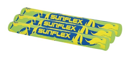 Sunflex® Tauchstäbe Flames Firegreen | Tauchspielzeug für Pool und Schwimmbad | Stehen perfekt senkrecht im Wasser | sehr weich | langlebig & für Jede Altersgruppe von Sunflex