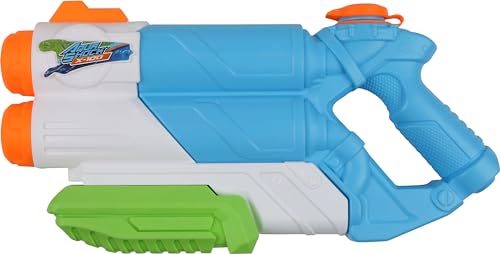 Sunflex® Wasserspritzpistole Soaker | doppelte Spritzpower | Wasserblaster für Kinder & Erwachsene | Wasserpistole mit Pump-Funktion | Reichweite ca. 8 Meter & 1080ml Spielzeug für Sommer Pool Garten von Sunflex