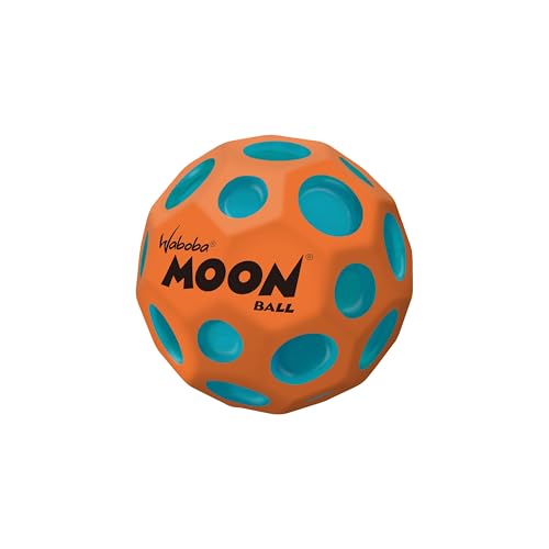 Sunflex® x Waboba® Moon Ball Martian Orange | Springball | Springender Gummiball | Spielball | Ballkrater Erzeugen knallendes Geräusch | Leicht Greifbar | Flummies für Kinder | Bouncing Ball von Sunflex