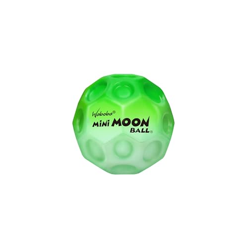 Sunflex® x Waboba® Moon Ball Mini Grün | Springball | Springender Gummiball | Spielball | Ballkrater Erzeugen knallendes Geräusch | Leicht Greifbar | Flummies für Kinder | Bouncing Ball von Sunflex
