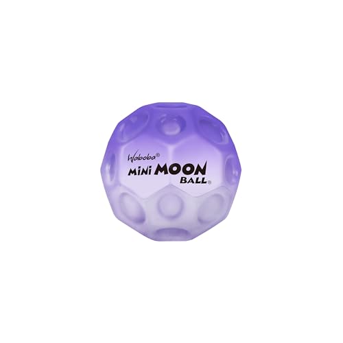 Sunflex® x Waboba® Moon Ball Mini Lila | Springball | Springender Gummiball | Spielball | Ballkrater Erzeugen knallendes Geräusch | Leicht Greifbar | Flummies für Kinder | Bouncing Ball von Sunflex