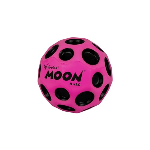 Sunflex® x Waboba® Moon Ball Pink | Springball | Springender Gummiball | Spielball | Ballkrater Erzeugen knallendes Geräusch | Leicht Greifbar | Flummies für Kinder | Bouncing Ball von Sunflex