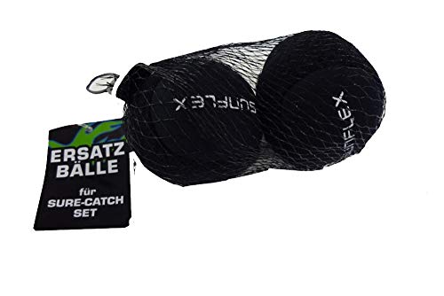 Sunflex Ersatzbälle für Sure Catch Set | hochwertig verarbeitet aus Neopren mit Klett | Farbe schwarz von Sunflex