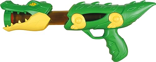 Sunflex Crocodile Popper | Softball Pistole | Popper Pistole | schießt weiche Schaumstoffbälle durch Pumpen | sehr robust und langlebig | für Kinder ab 6 Jahren von Sunflex
