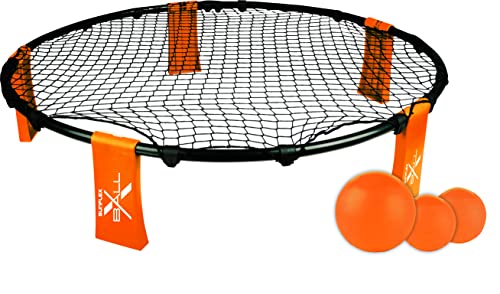 Sunflex Damen, Herren Beachballset Roundnet schwarz Einheitsgröße von Sunflex