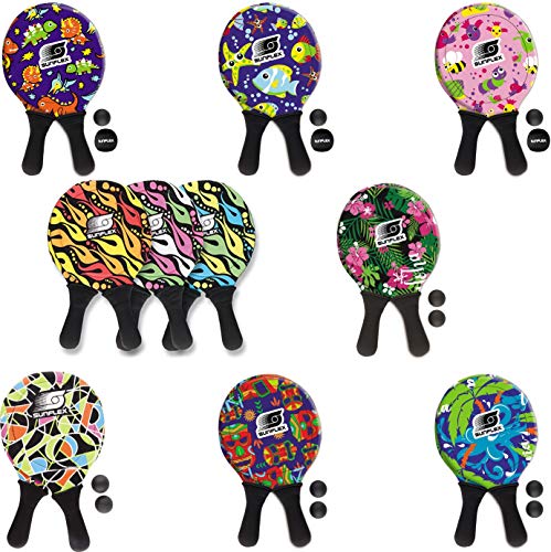 Sunflex Jerseyprene Beachball Set Fireworks mit Zwei Schlägern und einem Ball|weich und leicht|extrem robust und wasserfest Sunflex Jerseyprene Beachball Set Fireworks mit Zwei Schlägern und einem Ball|weich und leicht|extrem robust und wasserfest von Sunflex