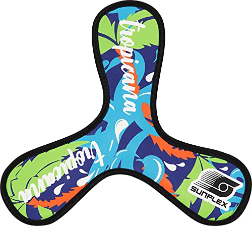 Sunflex Neopren Cassini Tropical Wave | Leichter Bumerang für den Strand und den Park | sehr weich und lässt Sich ohne Verletzungsgefahr fangen | extrem robust und für Jede Altersgruppe Sunflex Neopren Cassini Tropical Wave | Leichter Bumerang für den Strand und den Park | sehr weich und lässt Sich ohne Verletzungsgefahr fangen | extrem robust und für Jede Altersgruppe von Sunflex