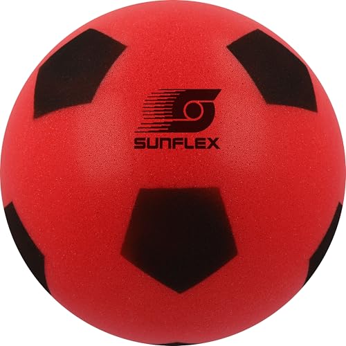 Sunflex Softfußball Rot | Schaumstoff Fußball für Indoor und Outdoor | Softfußball 20cm | Softball für Kinder ab 36 Monaten | Schaumstoffball drinnen und draußen Sunflex Softfußball Rot | Schaumstoff Fußball für Indoor und Outdoor | Softfußball 20cm | Softball für Kinder ab 36 Monaten | Schaumstoffball drinnen und draußen von Sunflex