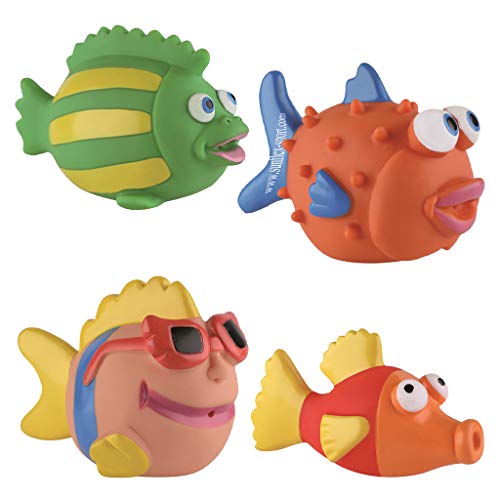 Sunflex Wasserspritztiere Bubble Fish|Spielen und Planschen für Kinder|Set mit 4 verschiedenen Motiven von Sunflex