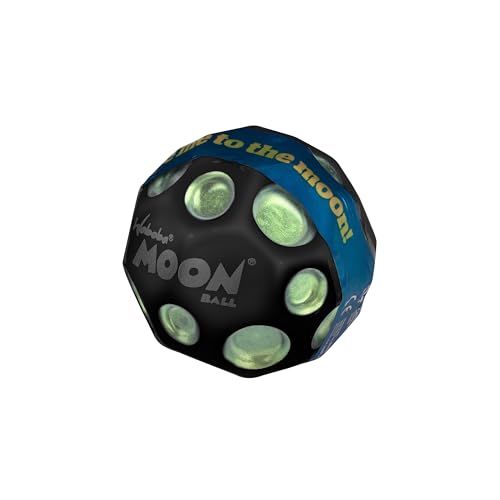 Sunflex x Waboba Moonball Dark Side Grün - Spingball mit hoher Sprungkraft - Gummiball mit hoher Qualität - Durchmesser 6,5 cm von Sunflex