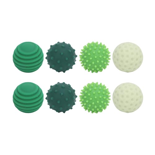Fingerspitzen -Silikon -sensorische Kugeln, strukturierte Stressabbauspielzeug verbessern die Handkoordination der Feinmotorik Handaugenkoordination für Reisearbeit Home Office (Green) von Sunicon