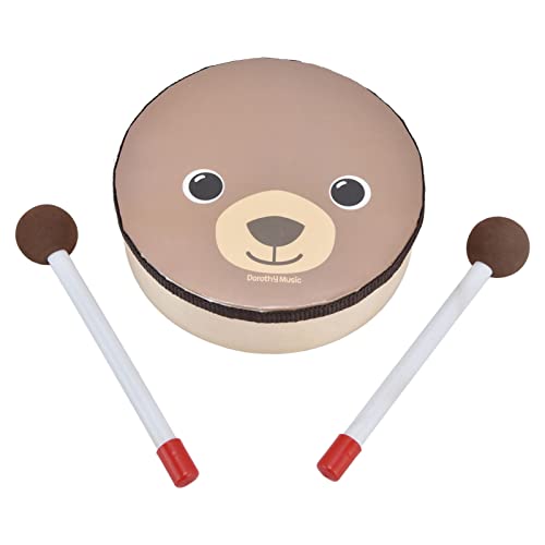 Kid Drum Cartoon Bear Musical Toy, Wooden Frame Plastic Drum Surface Bright Colors Safe Light Durable Percussion Instrument for Children Toddlers Kindergarten Home School Playtime Kid Drum Cartoon Bear Musical Toy, Wooden Frame Plastic Drum Surface Bright Colors Safe Light Durable Percussion Instrument for Children Toddlers Kindergarten Home School Playtime von Sunicon