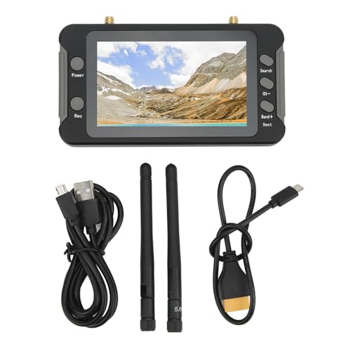 Sunicon FPV Receiver Monitor, 4,3 Zoll 5,8 GHz 40Ch DVR -Funktion RC -Drohnenanzeigebildschirm mit Auto -Suche nach Quadcopter von Sunicon