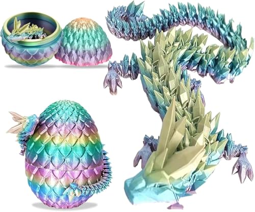 Sunkangkang Dracheneier mit Drachen, 3D-gedruckte Dracheneier, bewegliche Kristallspielzeuge für Unruhe, bewegliche Kristall-Dracheneier, geeignet für Büro und Heimdekoration Sunkangkang Dracheneier mit Drachen, 3D-gedruckte Dracheneier, bewegliche Kristallspielzeuge für Unruhe, bewegliche Kristall-Dracheneier, geeignet für Büro und Heimdekoration von Sunkangkang