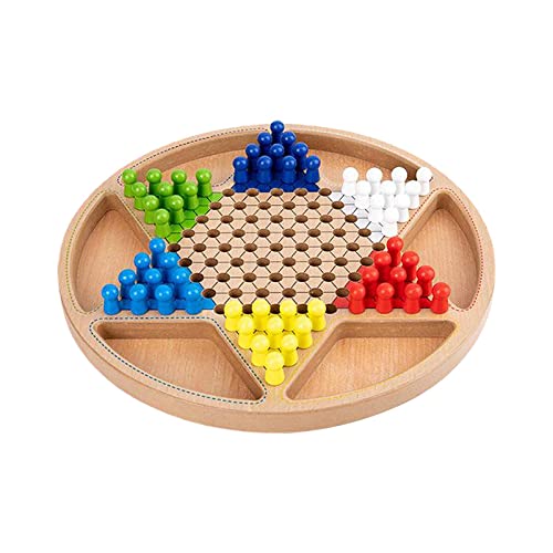 SunniMix Halma Spiel Set mit Holz Bord und Traditionellen Pegs Spiel für Erwachsene, Jungen und , Style1 von SunniMix