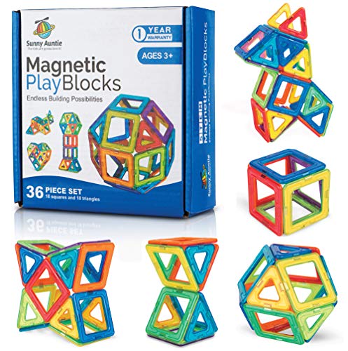 Sunny Auntie Sunny Auntie Magnetische Bausteine, magnetisches Fliesen-Set, Spielzeug für 3, 4, 5, 6, 7, 8 Jahre alte Jungen und Mädchen – Kinder und Kleinkinder, STEM-pädagogisches Konstruktionsspielz Sunny Auntie Sunny Auntie Magnetische Bausteine, magnetisches Fliesen-Set, Spielzeug für 3, 4, 5, 6, 7, 8 Jahre alte Jungen und Mädchen – Kinder und Kleinkinder, STEM-pädagogisches Konstruktionsspielz von Sunny Auntie