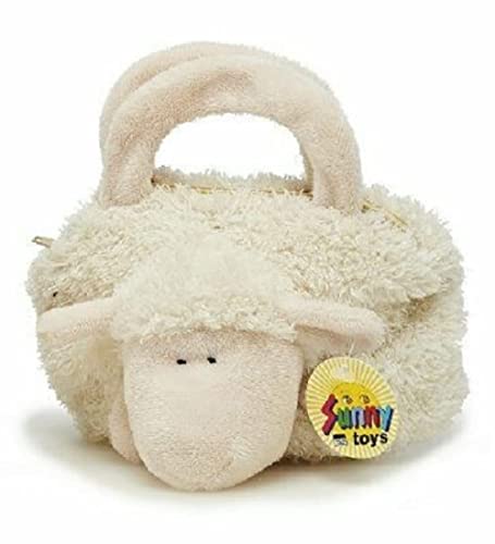 Sunny Toys Plüsch - Handtasche Mädchen ab 2 Jahre - Kindertasche Schaf - Kuscheltier - Stofftier - TOP Qualität (beige-rosa) von Sunny Toys