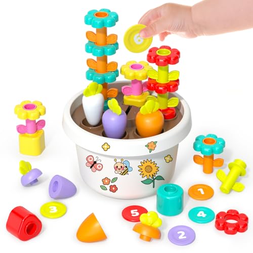 Montessori Spielzeug ab 1 Jahr Blumengarten-Spielset, 7-in-1 Bildungs & Stapelspielzeug Motorikspielzeug ab 1 Jahr, Zählen, Zuordnen und Sortieren STEM Lernaktivitäten Sinnvolle Geschenke Baby 1 Jahr Montessori Spielzeug ab 1 Jahr Blumengarten-Spielset, 7-in-1 Bildungs & Stapelspielzeug Motorikspielzeug ab 1 Jahr, Zählen, Zuordnen und Sortieren STEM Lernaktivitäten Sinnvolle Geschenke Baby 1 Jahr von SunnyPal