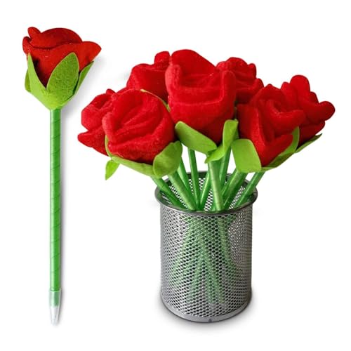 Rosen-Stifte, Partygeschenk, 12 Stück, Motiv: Schöne und Biest, für Mädchen, Teenager, Tween, Erwachsene, Geburtstag, Bürobedarf, Strumpffüller, Giveaways, Plüsch, Blume, Valentinstag, Muttertag Rosen-Stifte, Partygeschenk, 12 Stück, Motiv: Schöne und Biest, für Mädchen, Teenager, Tween, Erwachsene, Geburtstag, Bürobedarf, Strumpffüller, Giveaways, Plüsch, Blume, Valentinstag, Muttertag von SunnySide
