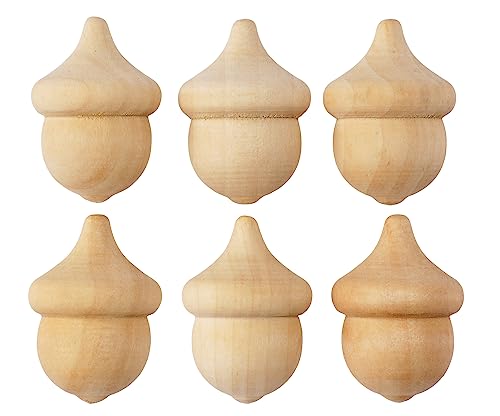 Sunnysue 103-09 3D-Figur Holz-Eicheln, 6er Set, Natur Sunnysue 103-09 3D-Figur Holz-Eicheln, 6er Set, Natur von Sunnysue