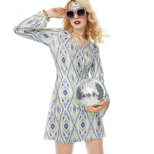 Sunnyuk Karneval Kostüm Damen Hippie Kleid, 70er Jahre Outfit Damen Kleid, Hippie Kostüm Damen Kleid, Flower Power Kleidung Damen, Disco Outfit Damen, Faschingskostüme Damen, Kostüm 70er Jahre Damen, Sunnyuk Karneval Kostüm Damen Hippie Kleid, 70er Jahre Outfit Damen Kleid, Hippie Kostüm Damen Kleid, Flower Power Kleidung Damen, Disco Outfit Damen, Faschingskostüme Damen, Kostüm 70er Jahre Damen, von Sunnyuk