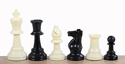 Ideal schwere Schachfiguren aus Kunststoff von Sunrise Chess & Games