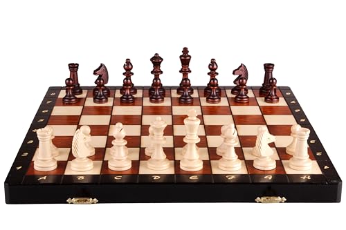 Sunrise Chess Magnetisches Lux-Schachspiel – Großformat für EIN erhabenes Spielerlebnis, mit personalisierter Gravuroption von Sunrise Chess & Games