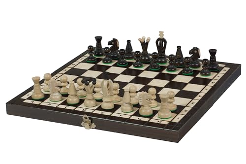 Sunrise Chess Mittleres Königliches Schachset (35x35 cm) – Tradition und Handwerkskunst in einem einzigartigen Schachspiel von Sunrise Chess & Games
