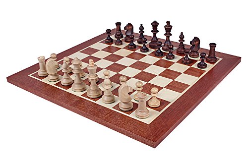 Sunrise Chess & Games Staunton No 4 Holzkassette - Elegante Aufbewahrung für Schachfiguren von Sunrise Chess & Games